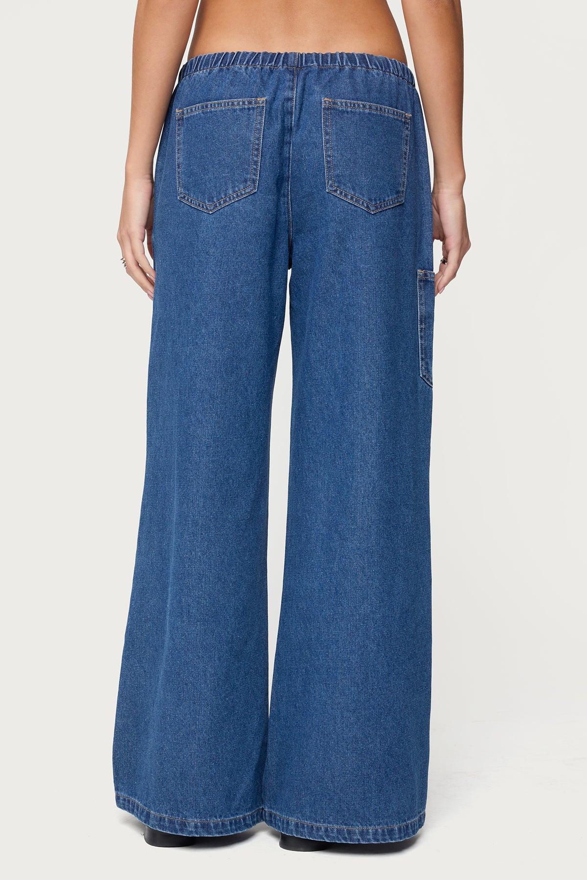 Vicky Tie Waist Low Rise Baggy Jeans